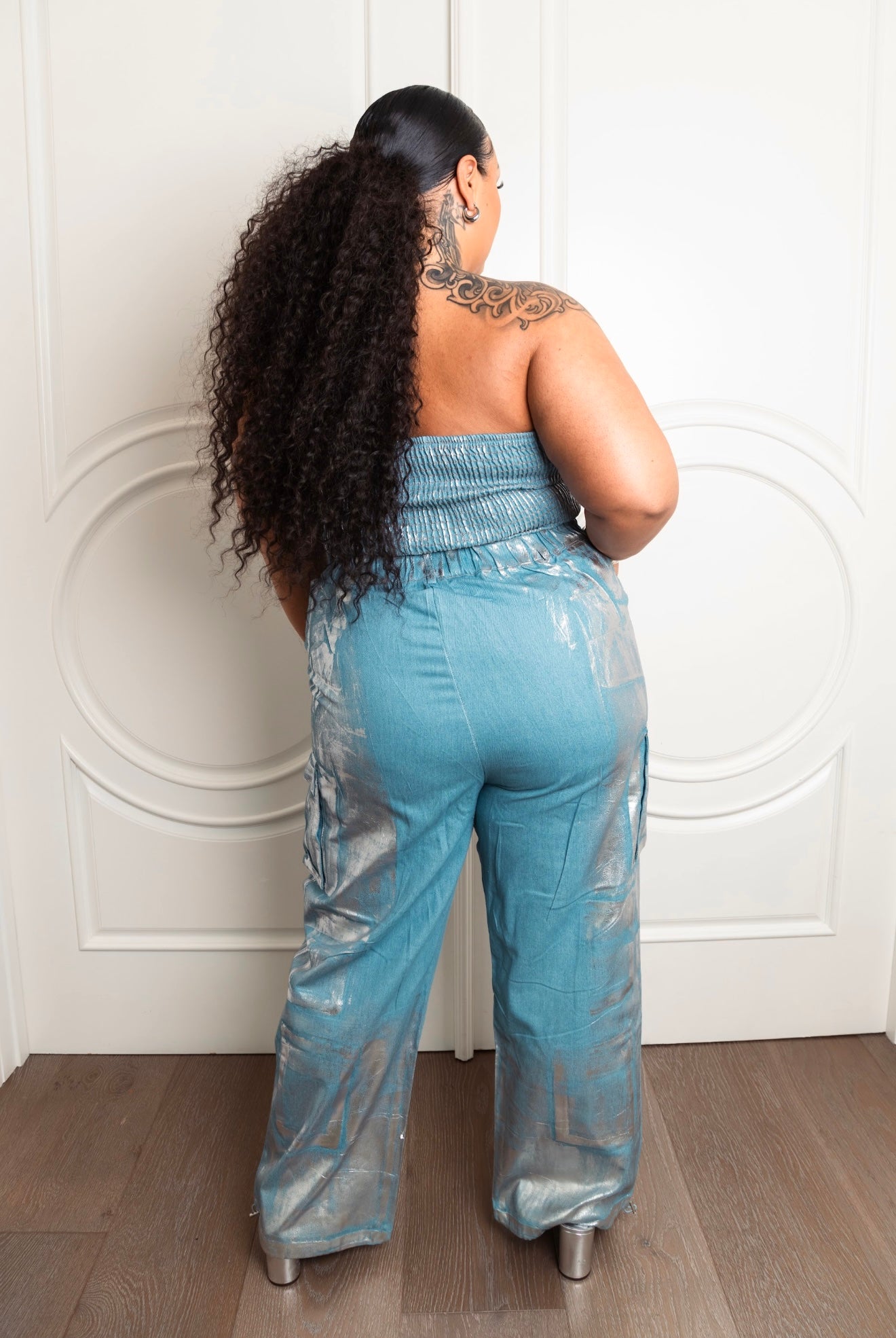 Brat Denim Plus Size Jumpsuit