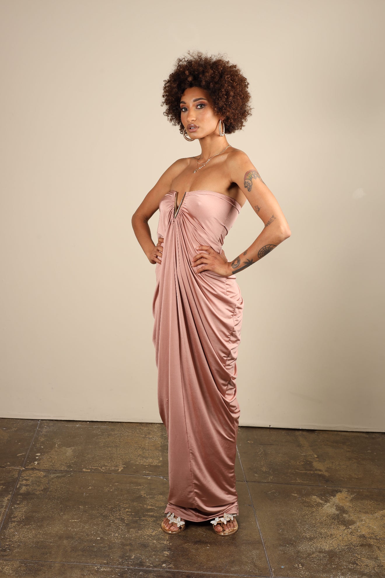 Rosé Maxi Dress